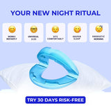 Anti snoring device as part of a nightly sleep routine for better rest