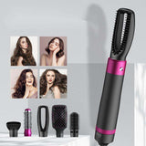 Multi-function hot air styler featuring five interchangeable attachments for everyday hair styling and salon-quality results.
